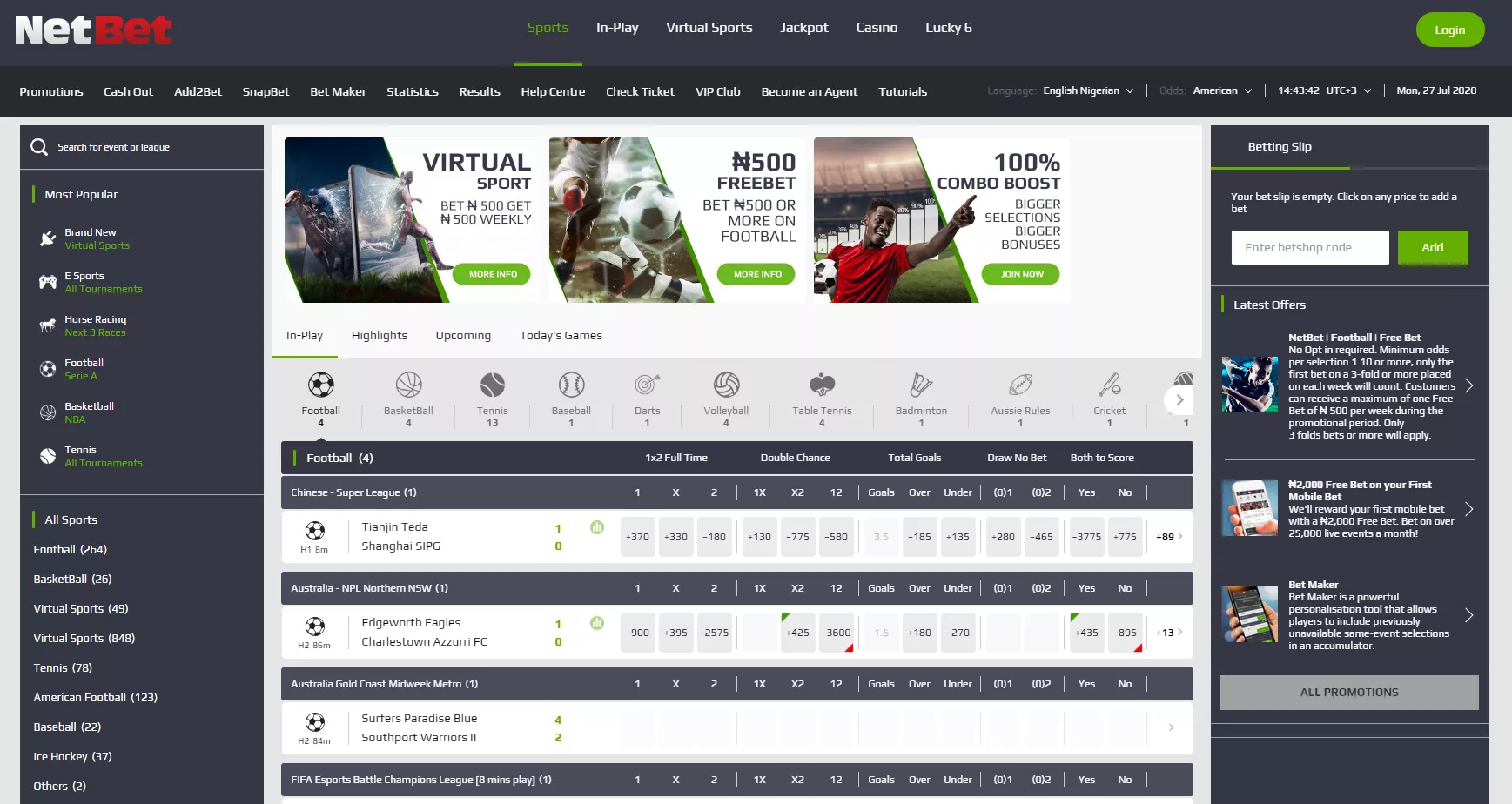 NetBet Desctop version